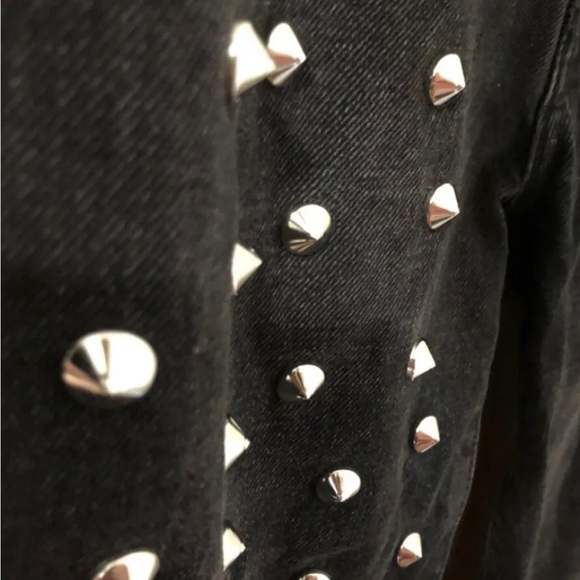 LF CARMAR Black Distressed Studded Ankle Jeans - Picture 11 of 11